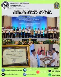 WORKSHOP EVALUASI PENGELOLAAN KEUANGAN DAN PEMBANGUNAN DESA